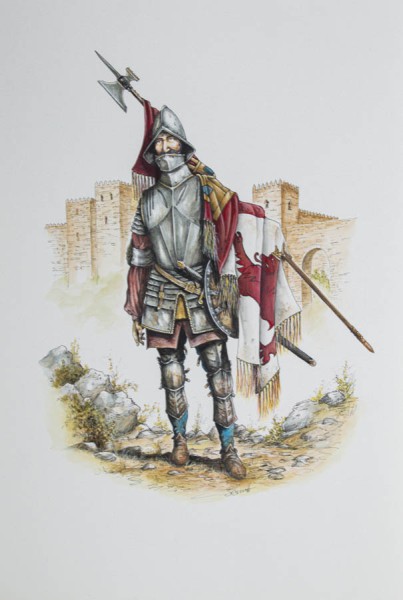 Royal Standard Bearer of the Castilian Army c15th century